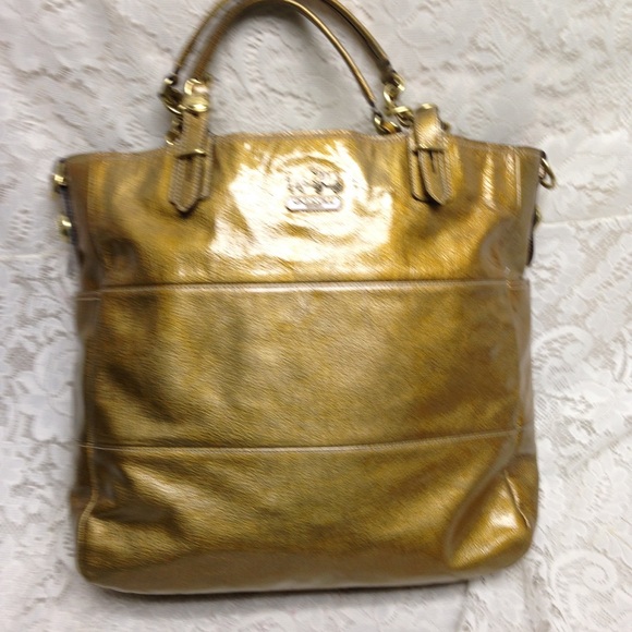 Coach Gold Vernis Enamel Shoulder Bag - Picture 13 of 13